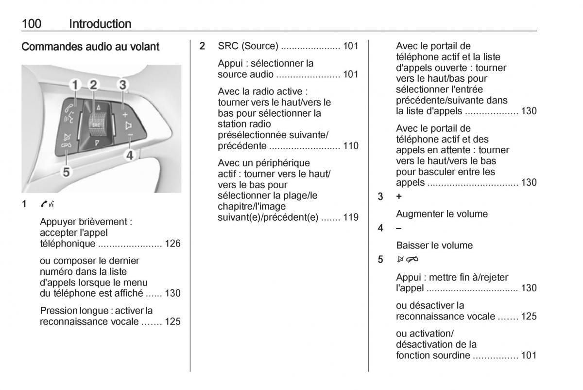 Opel Astra K V 5 manuel du proprietaire / page 100