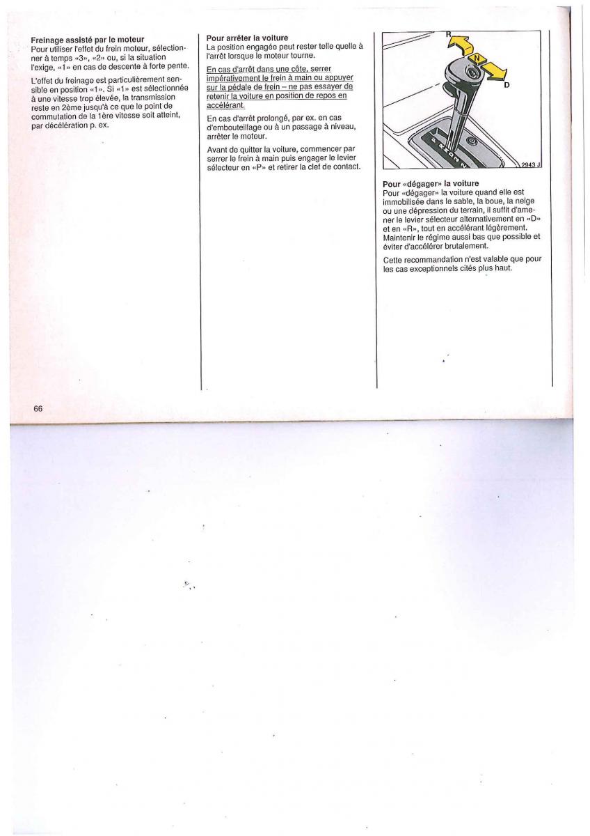 Opel Calibra manuel du proprietaire / page 66