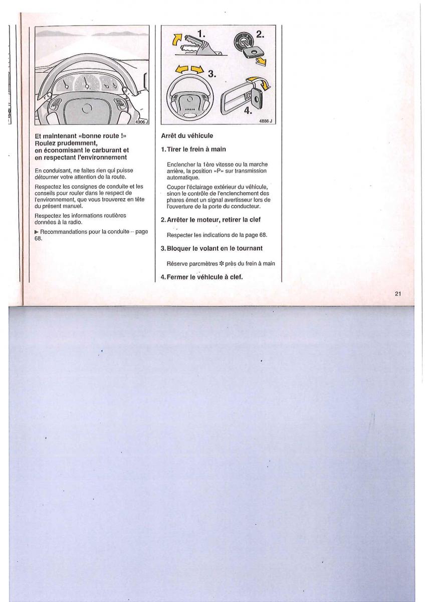 Opel Calibra manuel du proprietaire / page 21