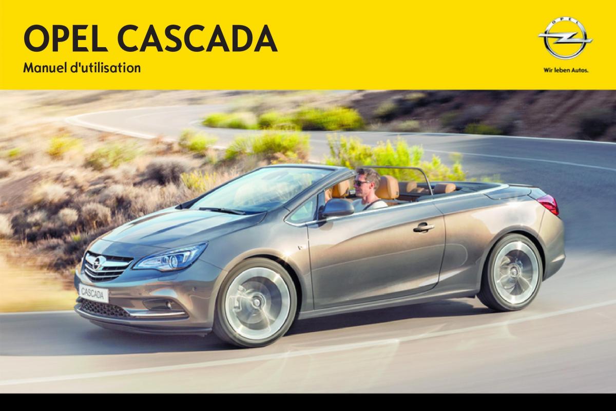 Opel Cascada Cabrio manuel du proprietaire / page 1