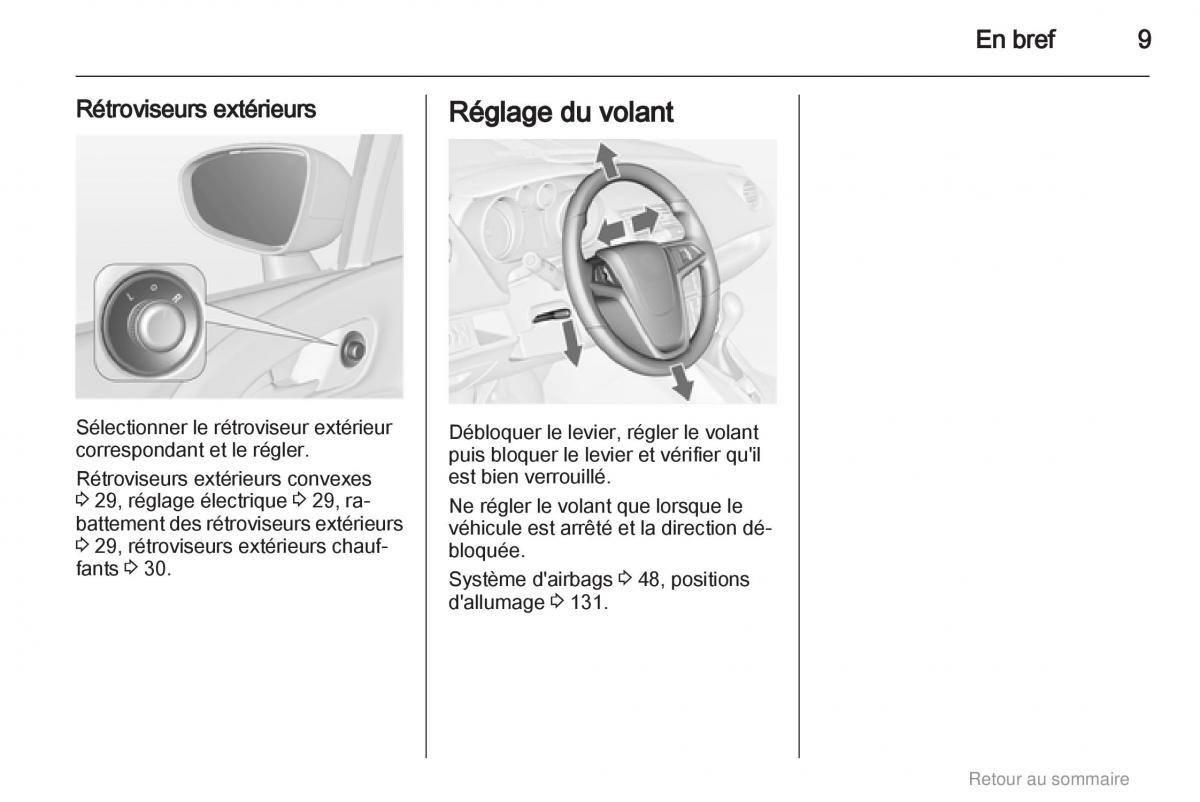 manual  Opel Meriva B manuel du proprietaire / page 9