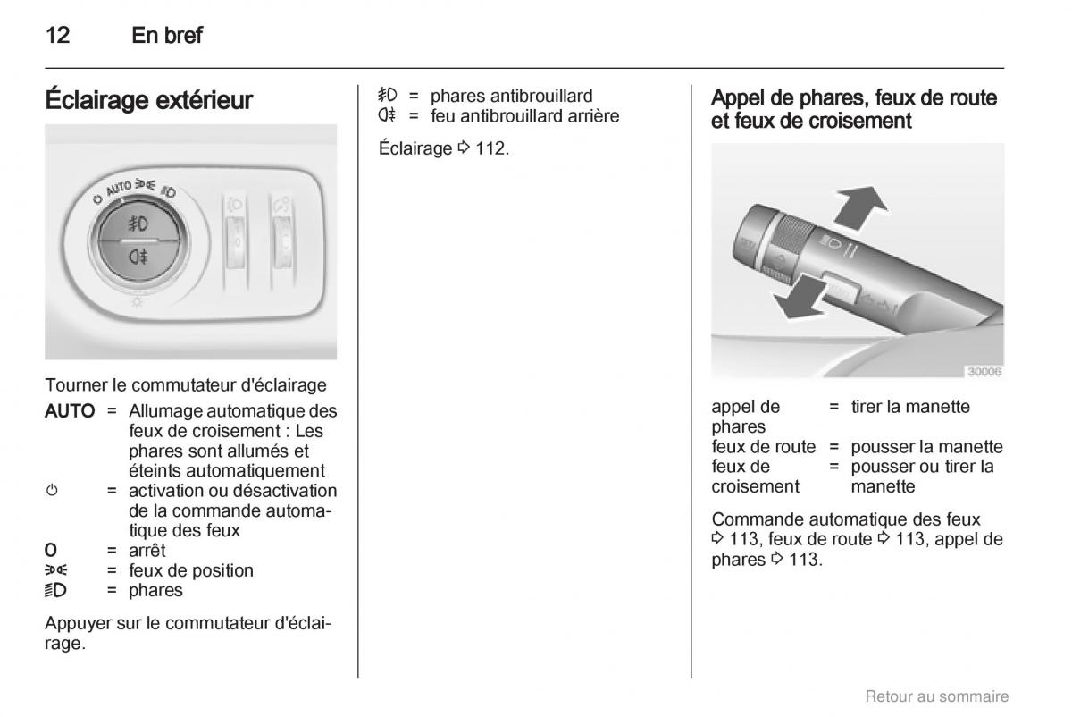 Opel Meriva B manuel du proprietaire / page 12