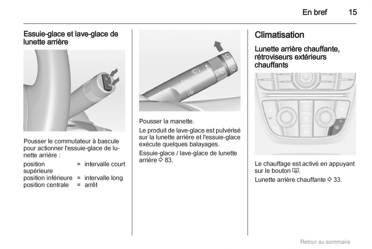 manual  Opel Meriva B manuel du proprietaire / page 15