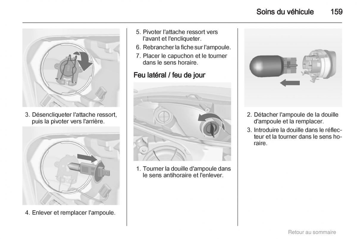 Opel Meriva B manuel du proprietaire / page 159