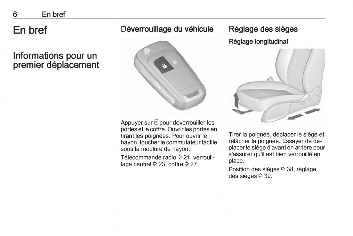 manual de usuario Opel Meriva B FL manuel du proprietaire / page 8