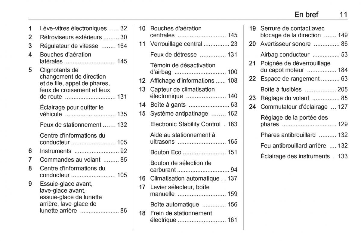 Opel Meriva B FL manuel du proprietaire / page 13