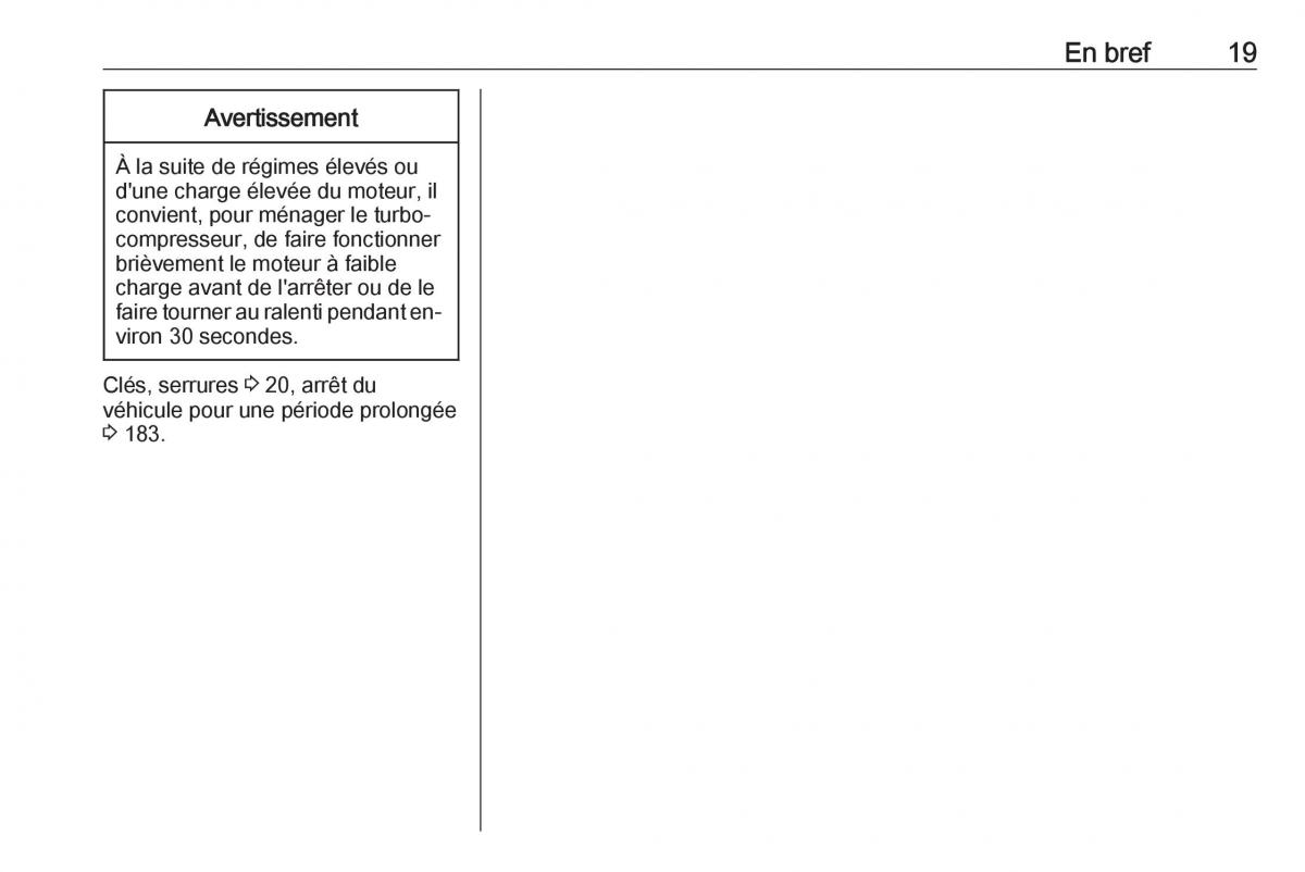 manual de usuario Opel Meriva B FL manuel du proprietaire / page 21