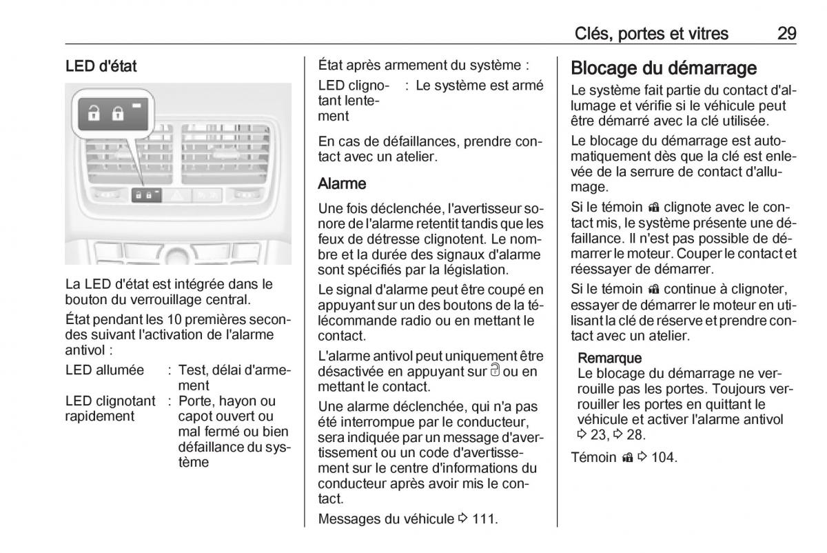 manual Opel Meriva B FL manuel du proprietaire / page 31