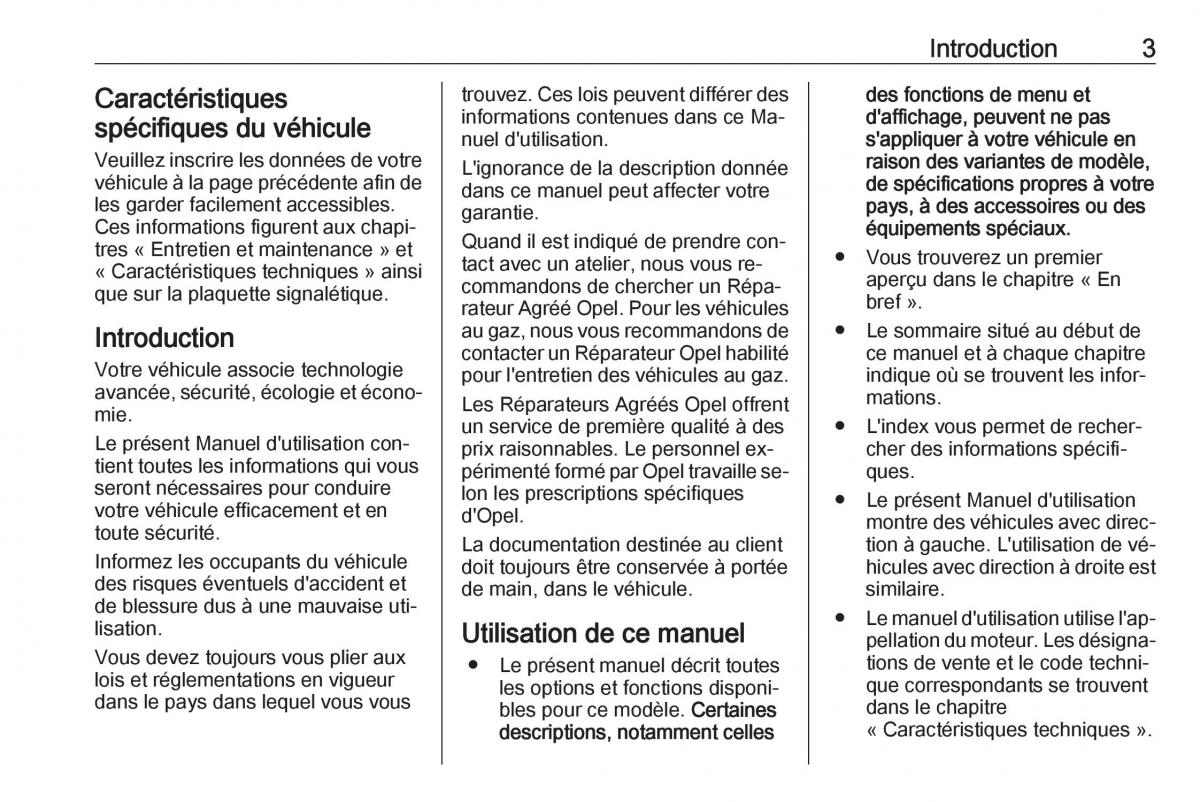 manual de usuario Opel Meriva B FL manuel du proprietaire / page 5