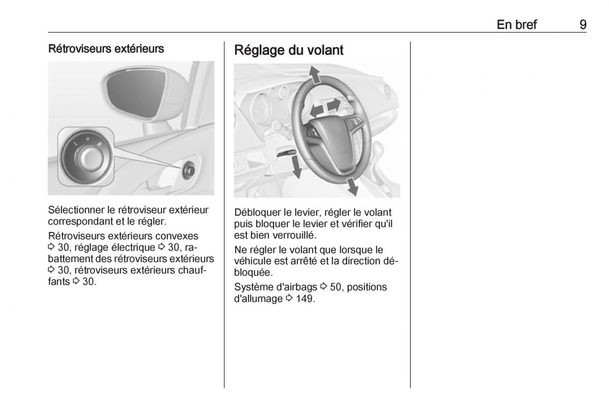 manual de usuario Opel Meriva B FL manuel du proprietaire / page 11