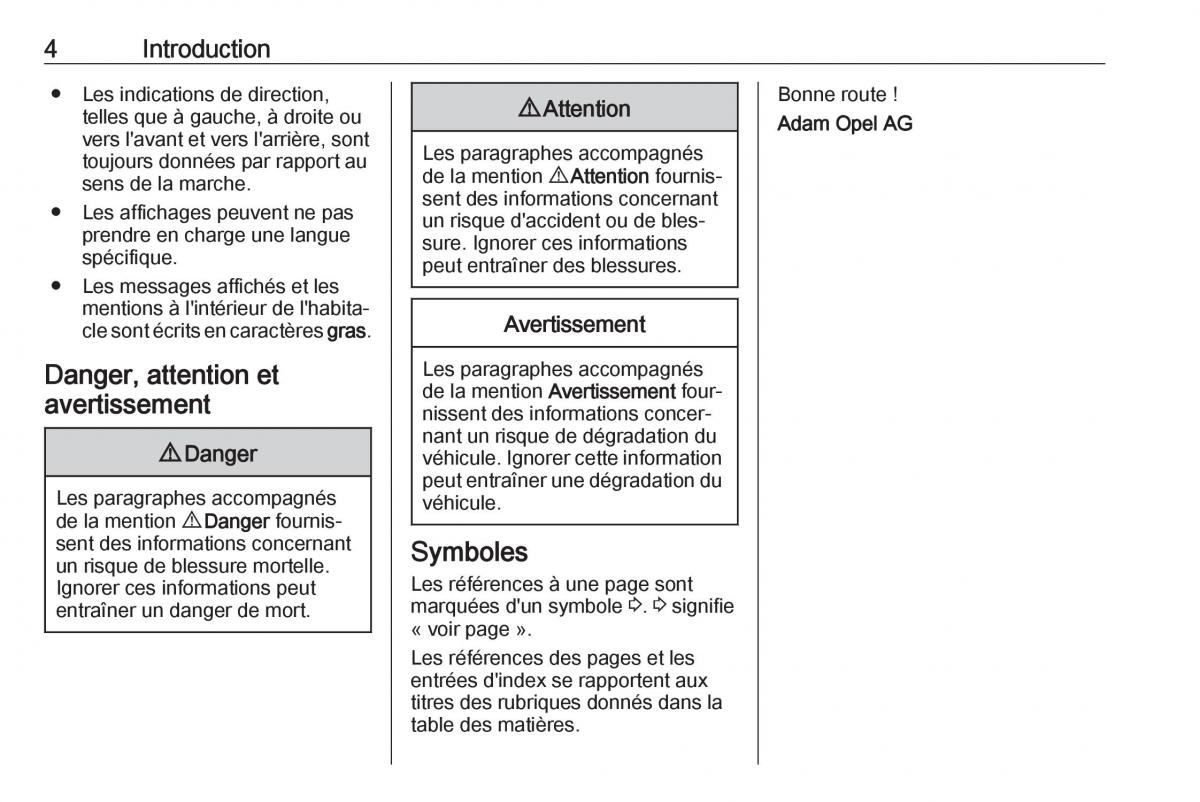 manual de usuario Opel Mokka X manuel du proprietaire / page 6