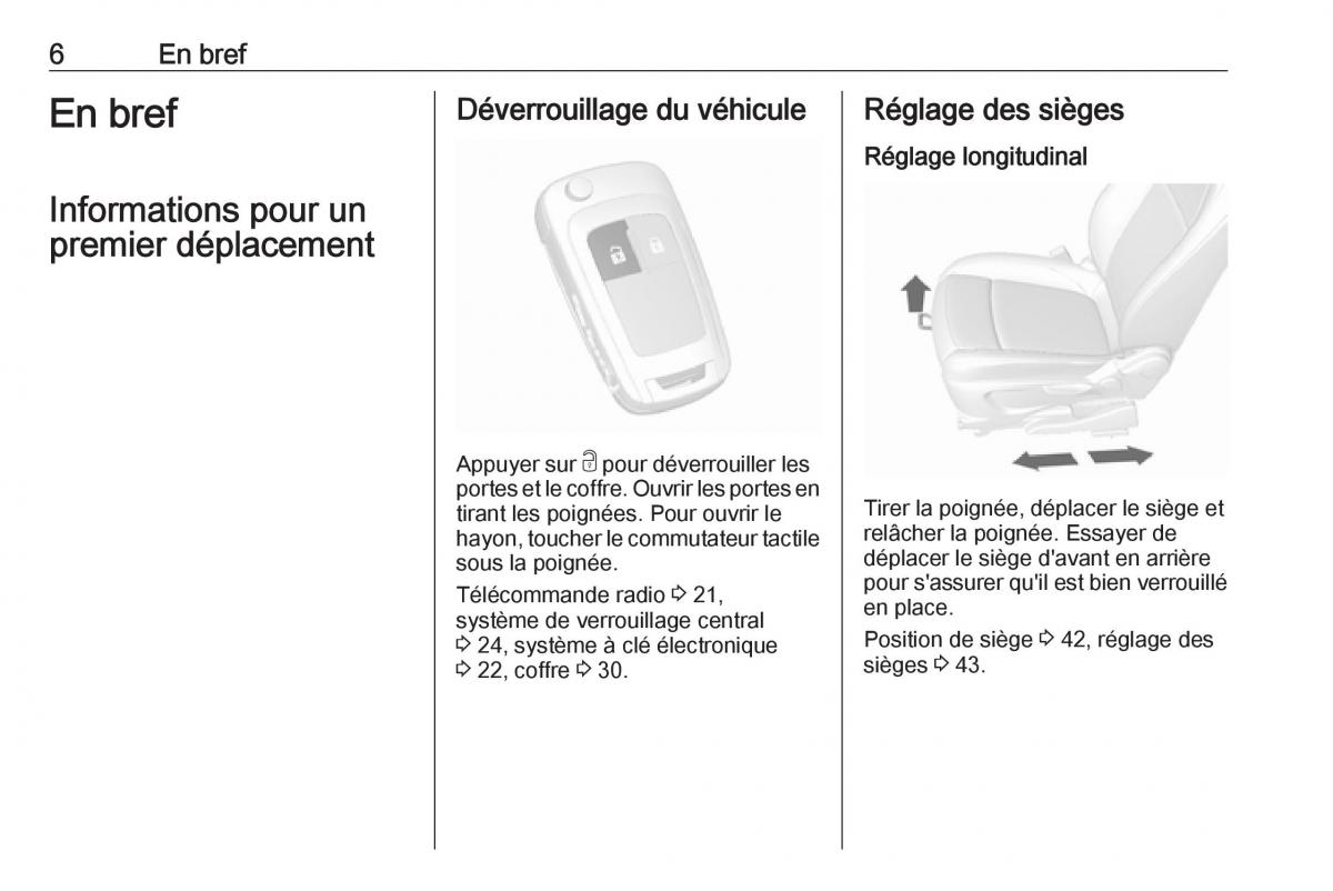 Opel Mokka X manuel du proprietaire / page 8