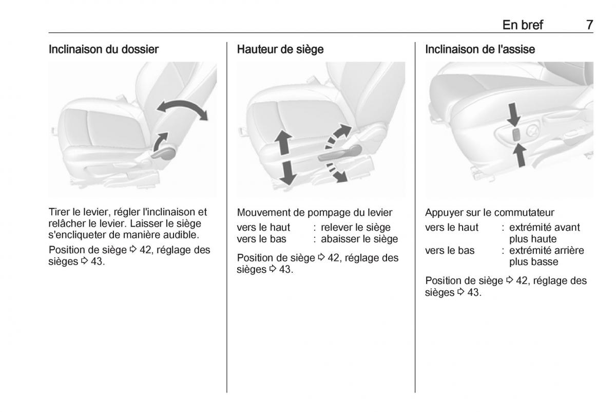 manual de usuario Opel Mokka X manuel du proprietaire / page 9