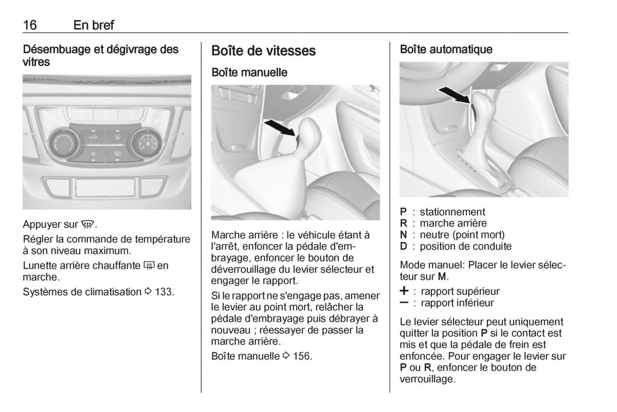 manual Opel Mokka X manuel du proprietaire / page 18