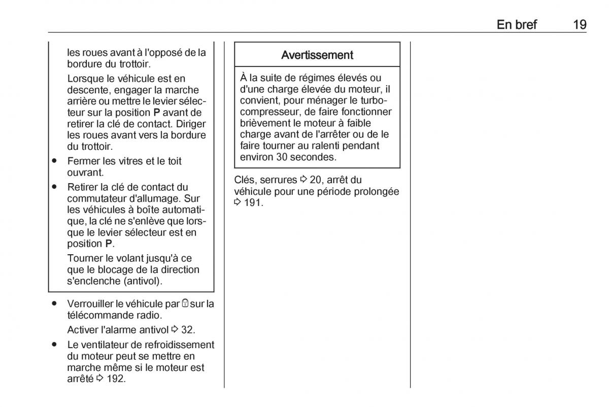 manual de usuario Opel Mokka X manuel du proprietaire / page 21