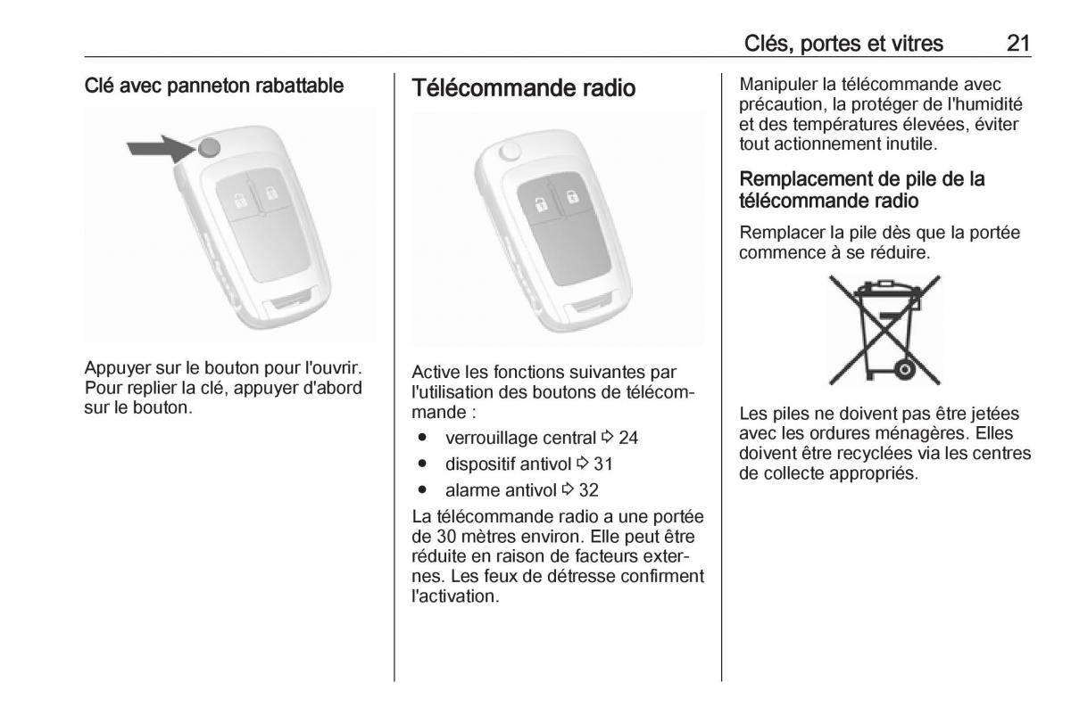 manuel du propriétaire Opel Mokka X manuel du proprietaire / page 23