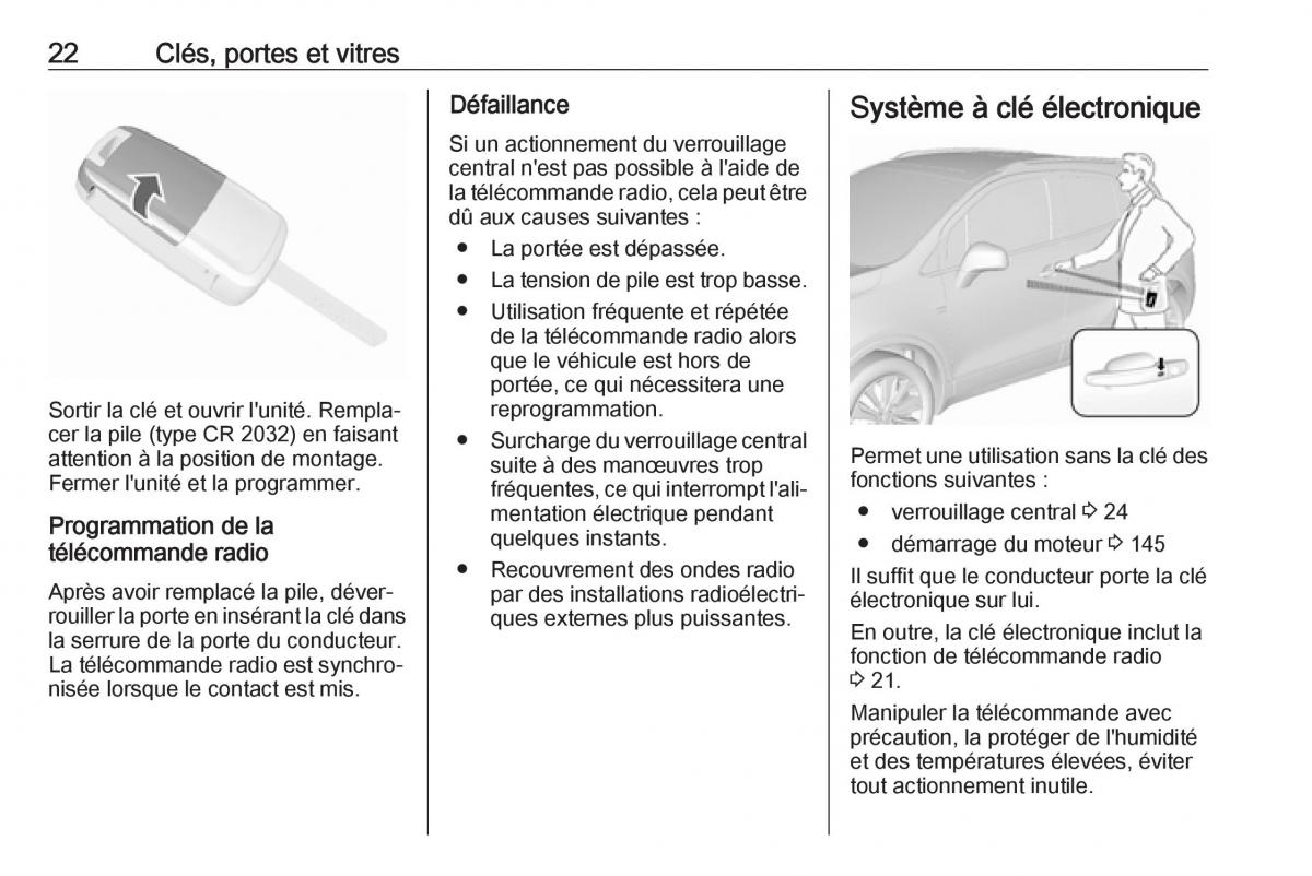 manuel du propriétaire Opel Mokka X manuel du proprietaire / page 24