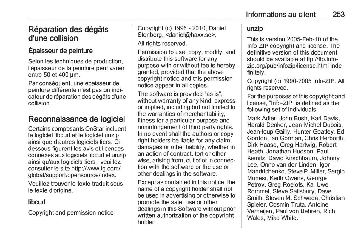 manual de usuario Opel Mokka X manuel du proprietaire / page 255
