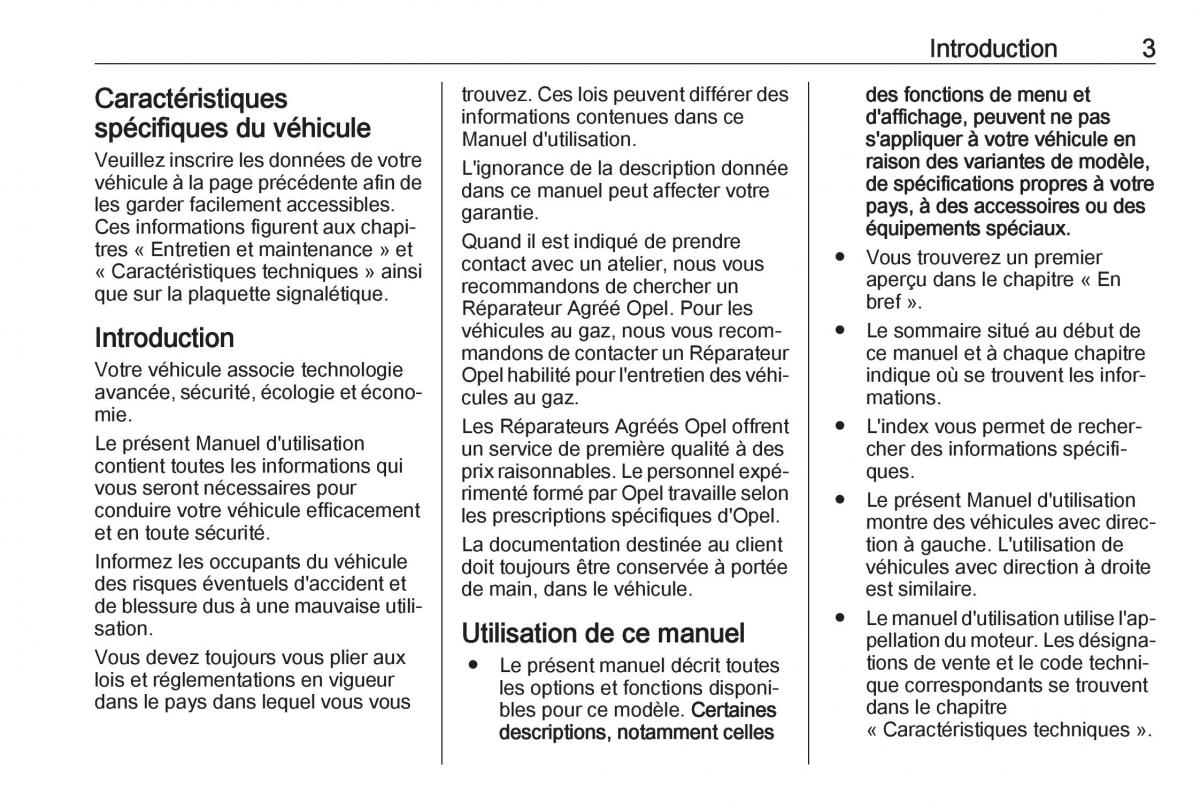 manual de usuario Opel Mokka X manuel du proprietaire / page 5