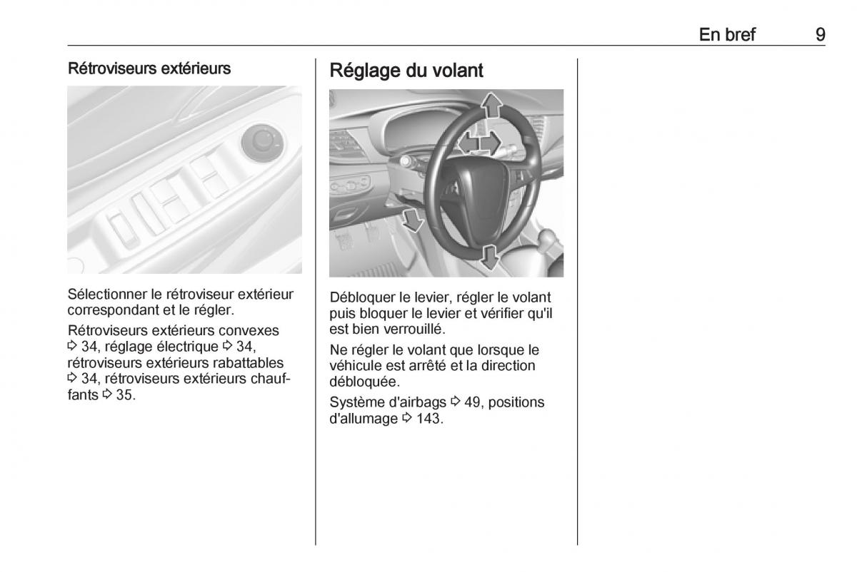 instrukcja obsługi Opel Mokka X manuel du proprietaire / page 11