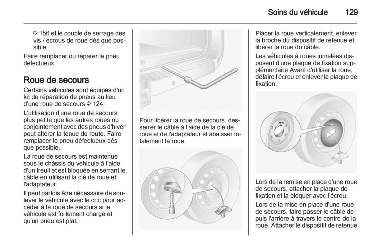 Opel Movano B manuel du proprietaire / page 129