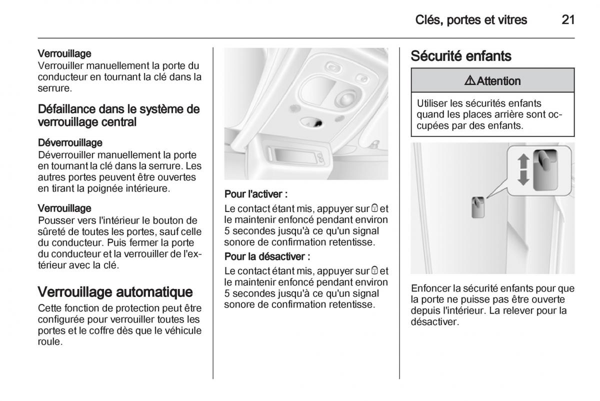 manual de usuario Opel Movano B manuel du proprietaire / page 21