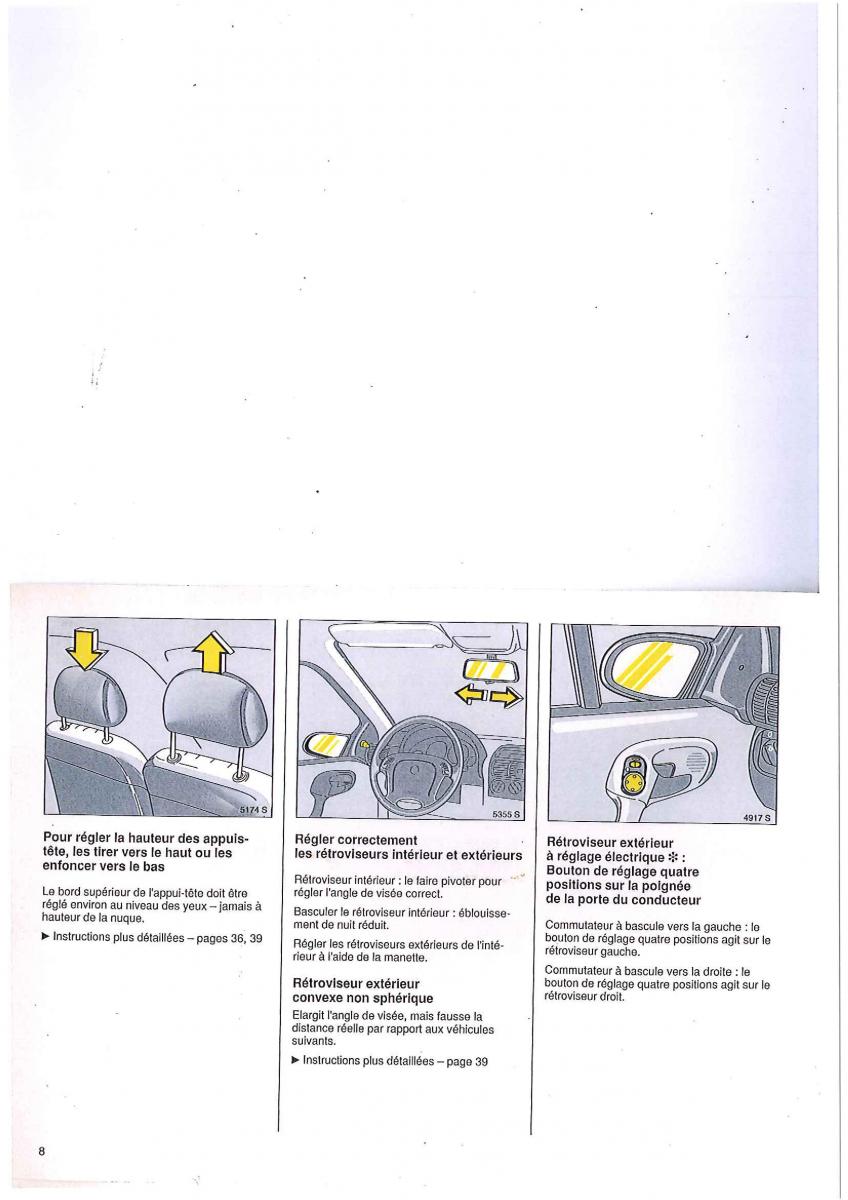 manuel du propriétaire Opel Tigra I manuel du proprietaire / page 8