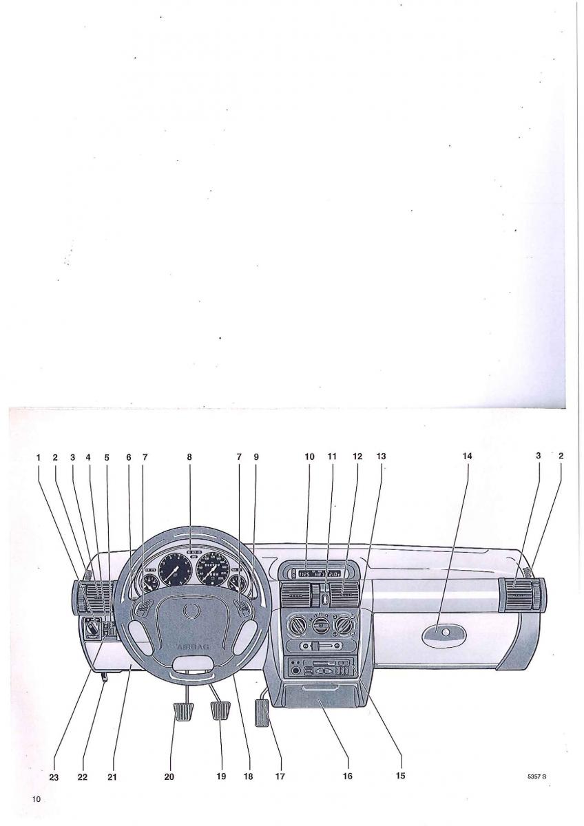 Opel Tigra I manuel du proprietaire / page 10