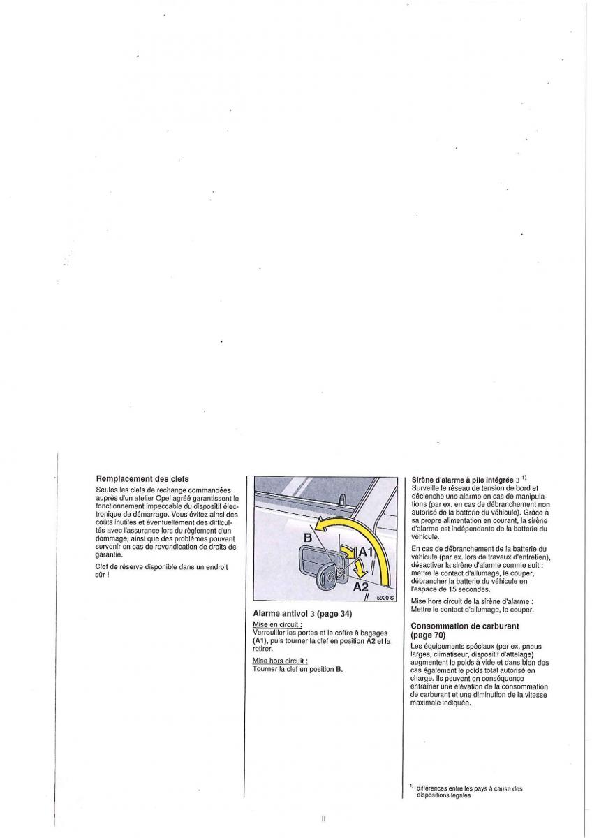 manual Opel Tigra I manuel du proprietaire / page 124