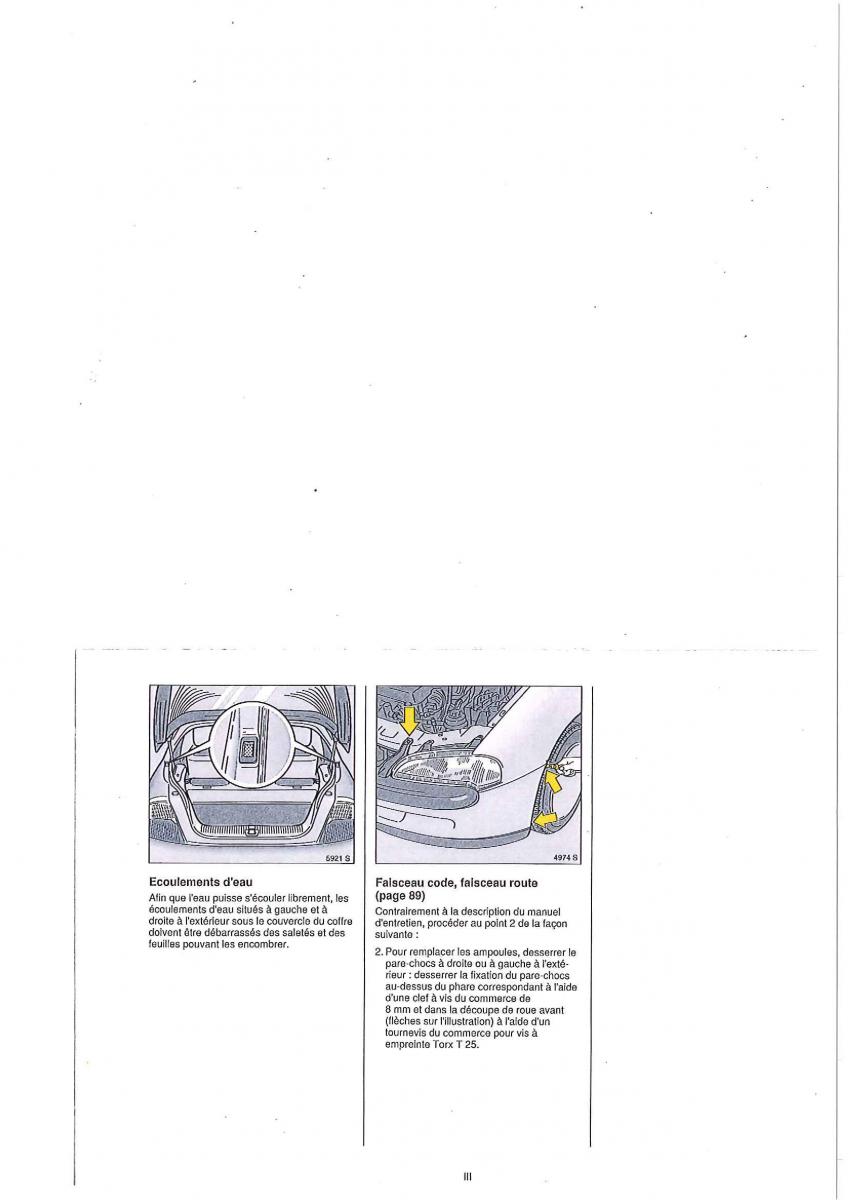 manual de usuario Opel Tigra I manuel du proprietaire / page 125