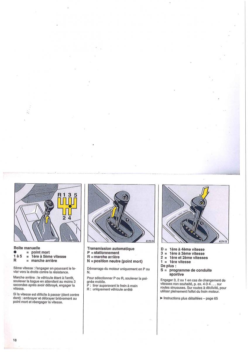 manual Opel Tigra I manuel du proprietaire / page 18