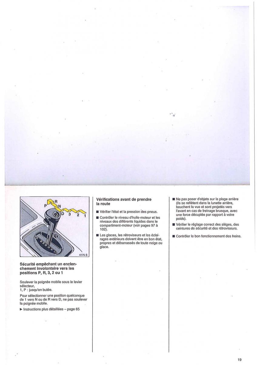 Bedienungsanleitung Opel Tigra I manuel du proprietaire / page 19