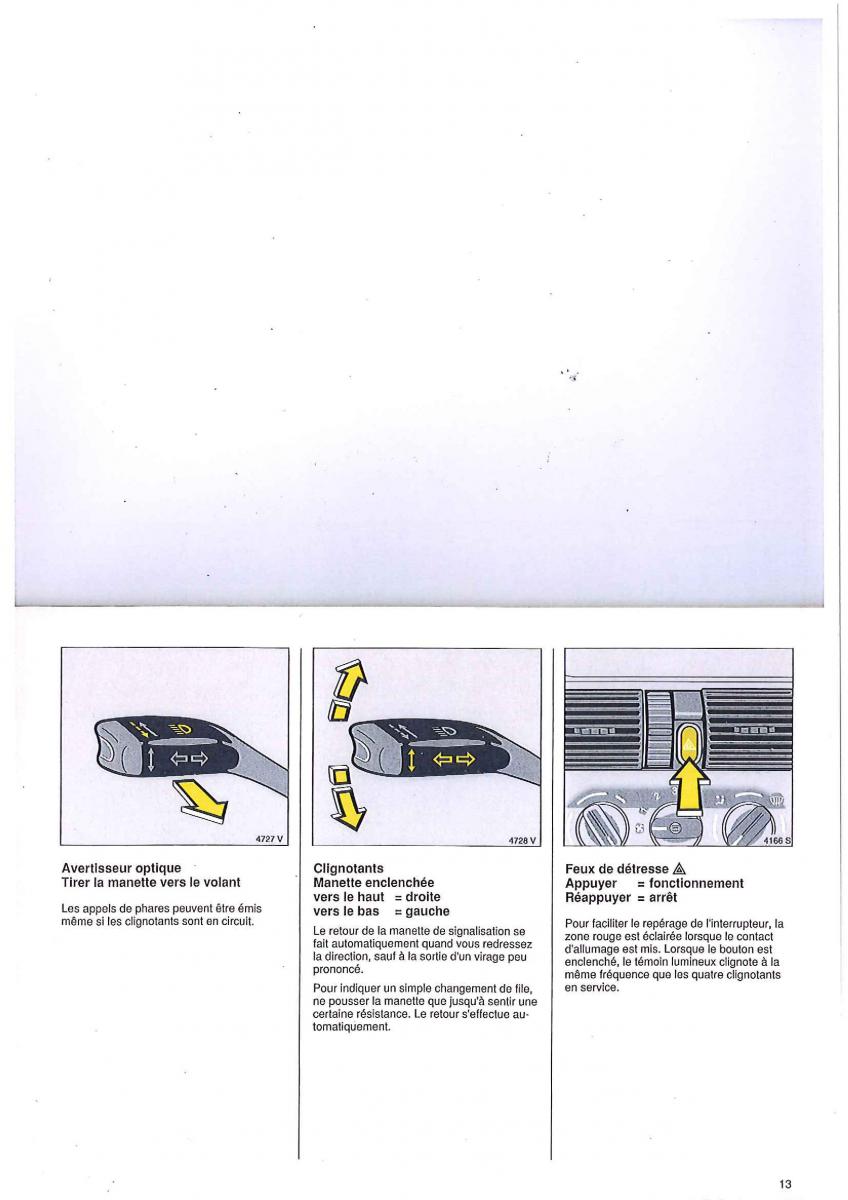 manual Opel Tigra I manuel du proprietaire / page 13