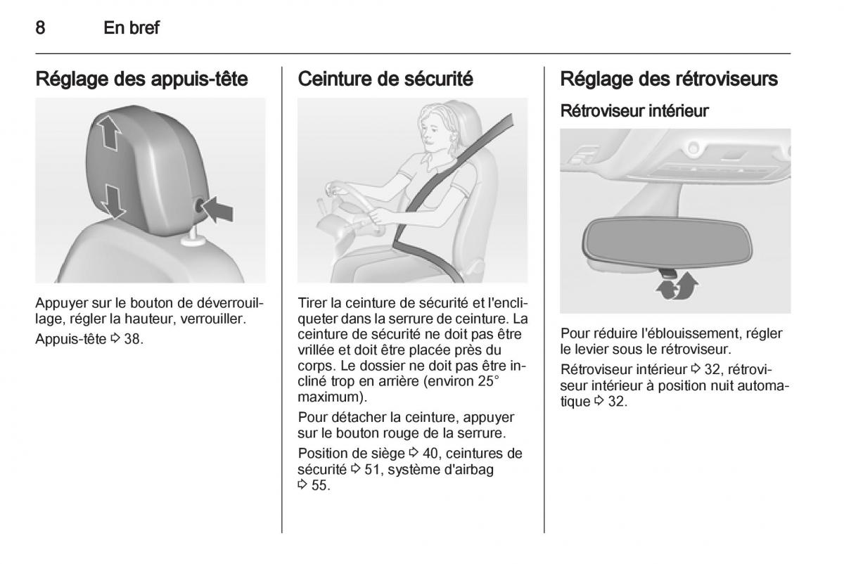 manual de usuario Opel Zafira C manuel du proprietaire / page 10