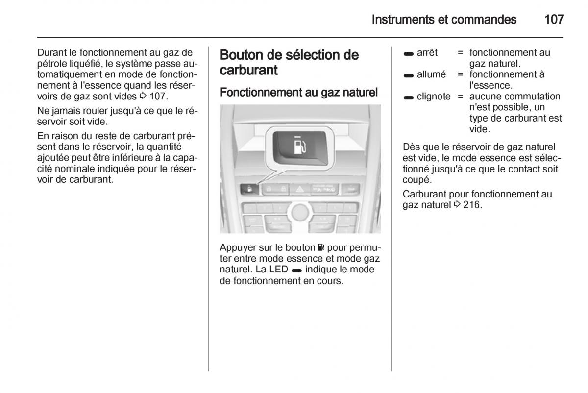 Opel Zafira C manuel du proprietaire / page 109