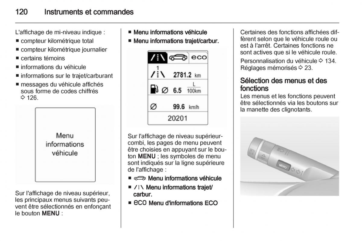 Opel Zafira C manuel du proprietaire / page 122