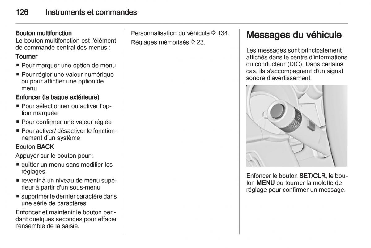 Opel Zafira C manuel du proprietaire / page 128