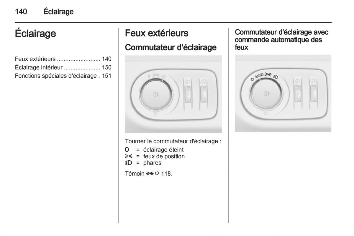 Opel Zafira C manuel du proprietaire / page 142