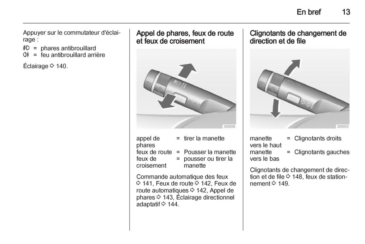 manual Opel Zafira C manuel du proprietaire / page 15