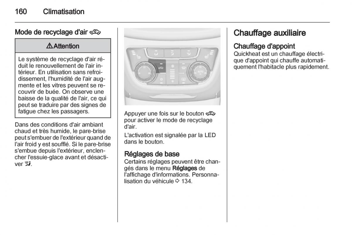 Opel Zafira C manuel du proprietaire / page 162