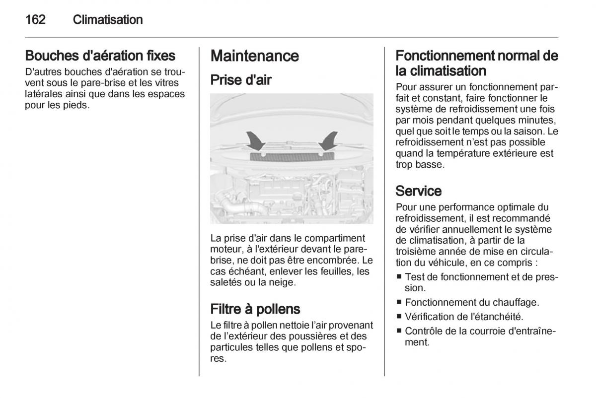 Opel Zafira C manuel du proprietaire / page 164