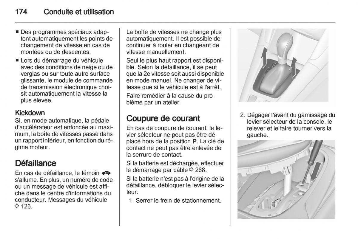 Opel Zafira C manuel du proprietaire / page 176