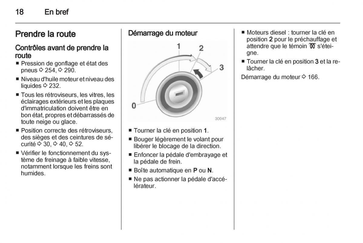 Opel Zafira C manuel du proprietaire / page 20