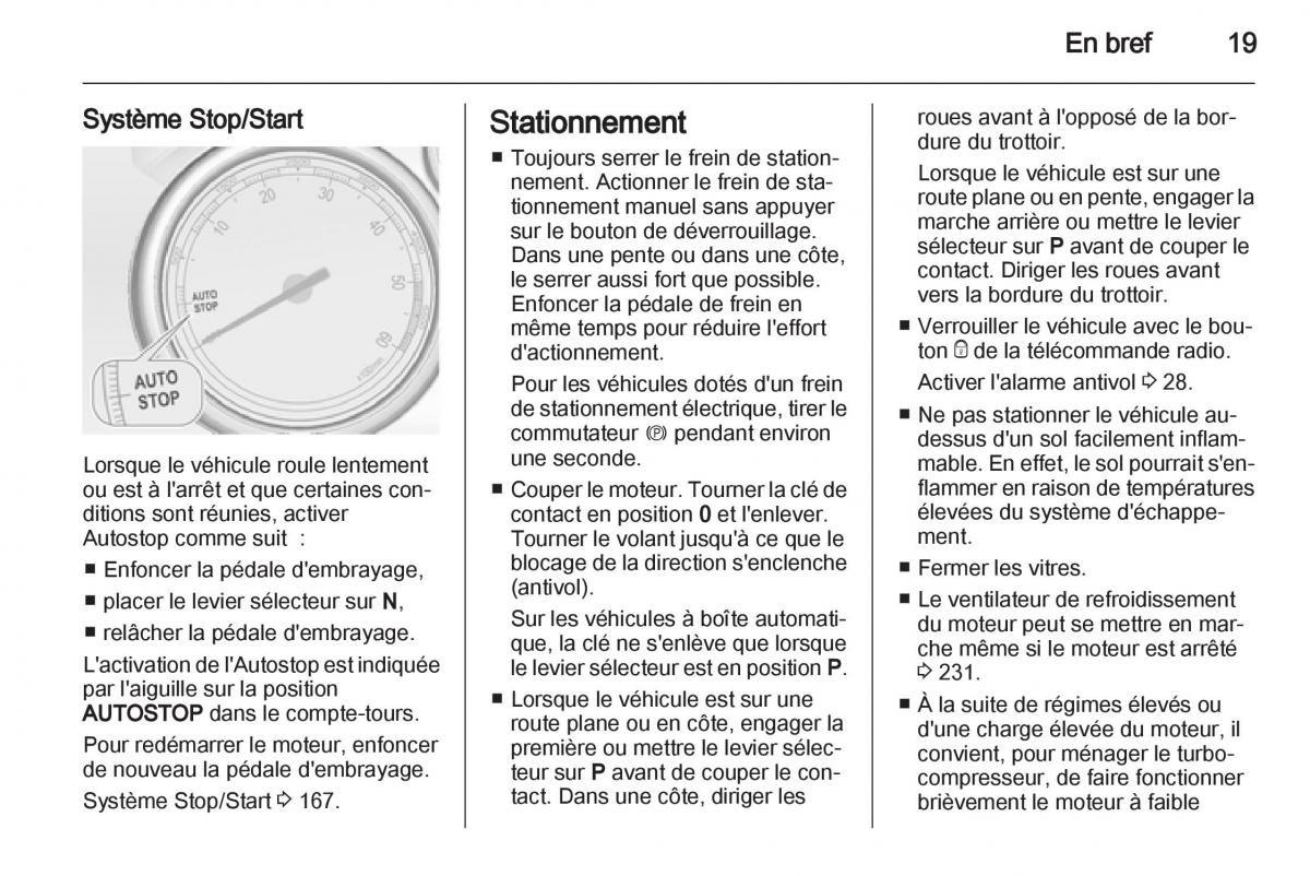 Bedienungsanleitung Opel Zafira C manuel du proprietaire / page 21