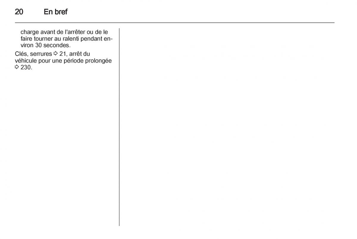 Opel Zafira C manuel du proprietaire / page 22