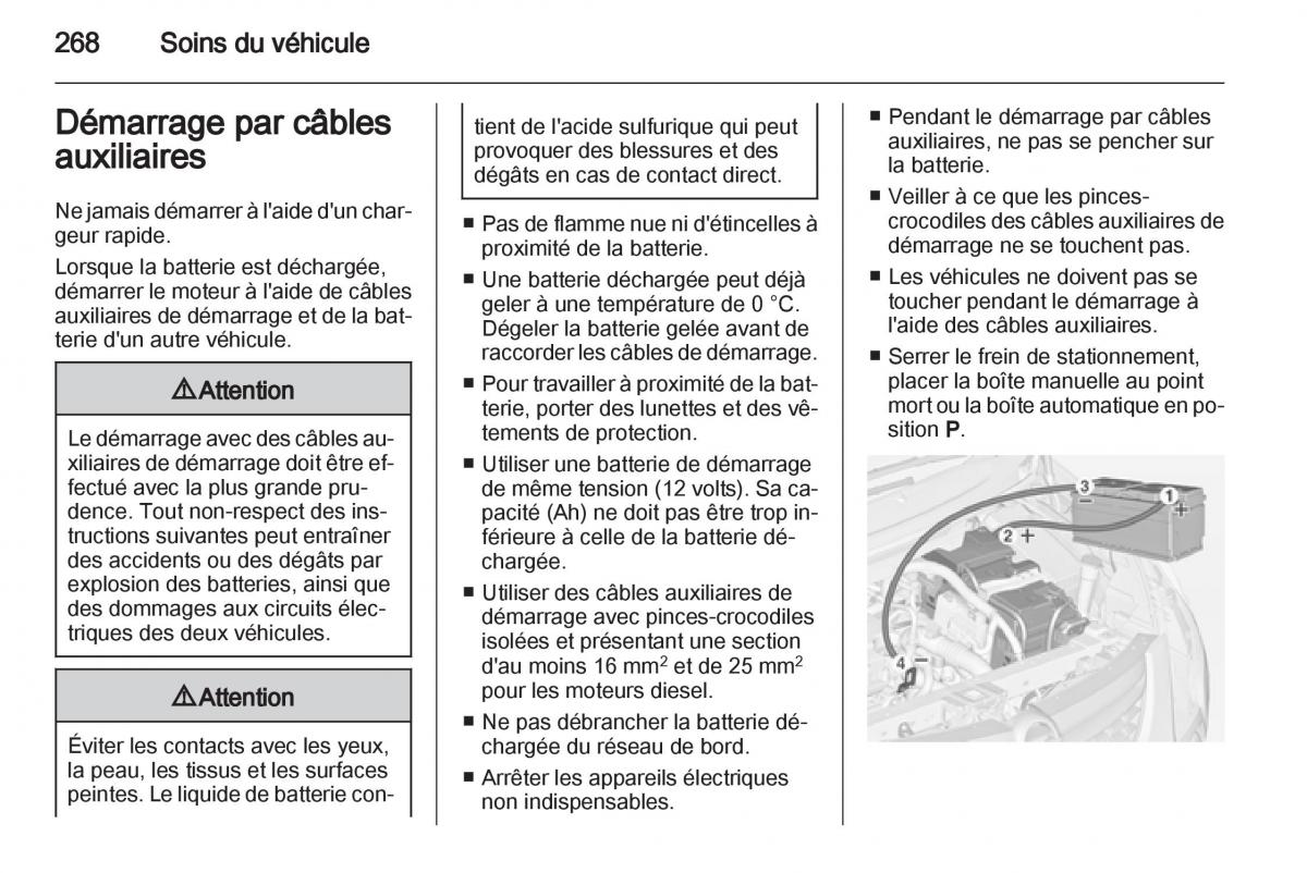 Opel Zafira C manuel du proprietaire / page 270