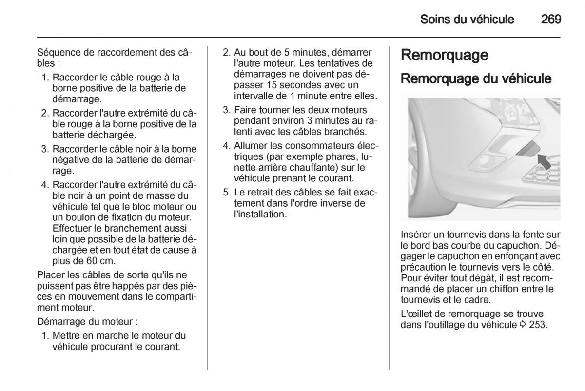 Opel Zafira C manuel du proprietaire / page 271