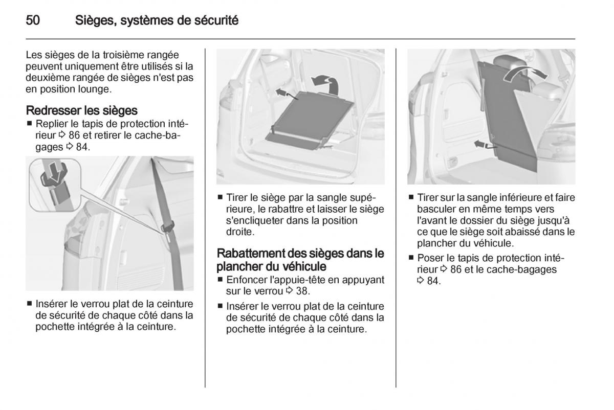 Opel Zafira C manuel du proprietaire / page 52