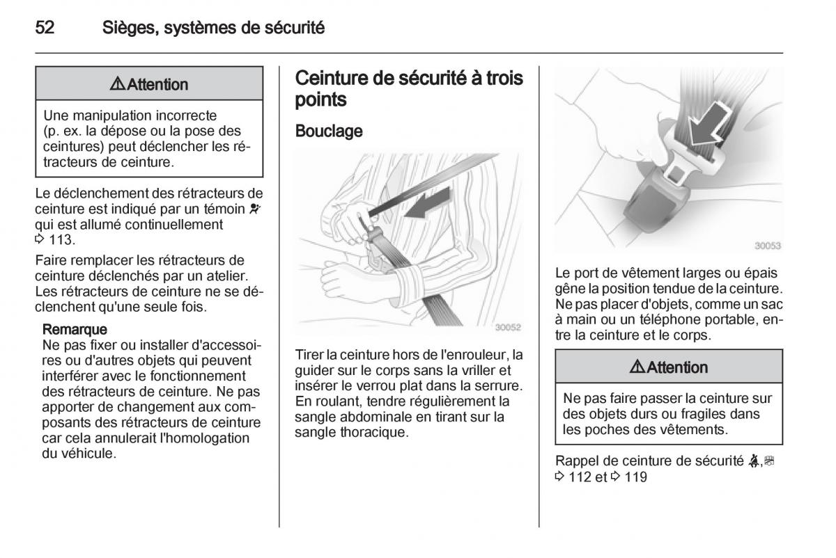 Opel Zafira C manuel du proprietaire / page 54
