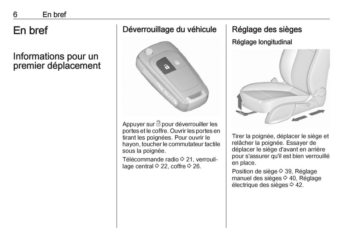 manual  Opel Zafira C FL manuel du proprietaire / page 8